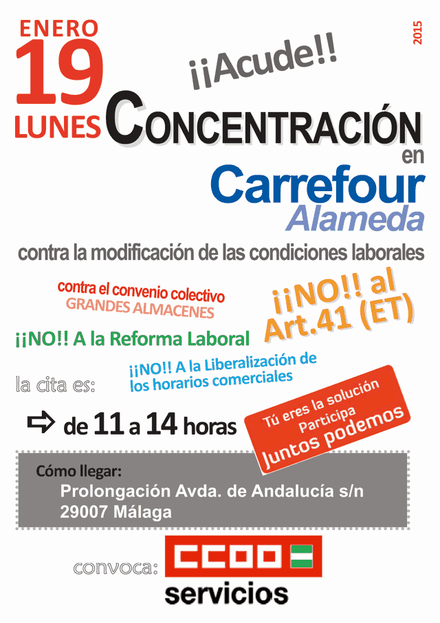 Concentracion Carrefour Alameda