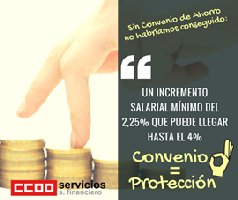 Convenio=Proteccion. Subida Salarial