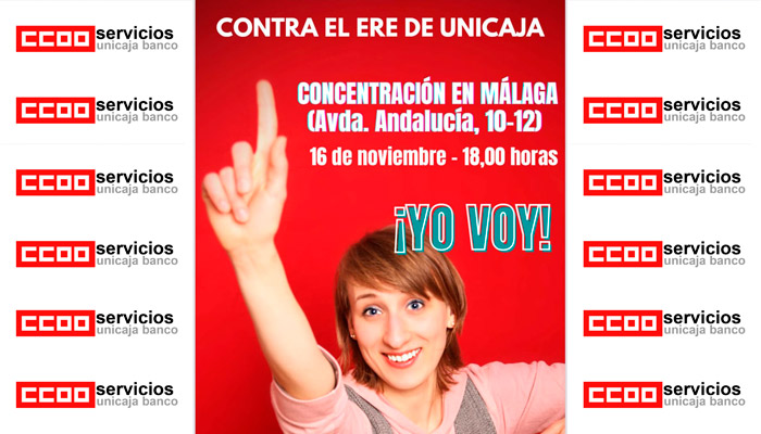 Convocatoria concentración Unicaja Banco