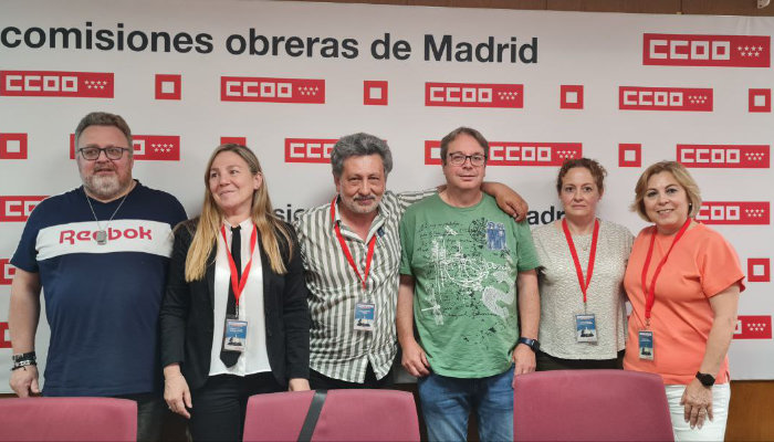 nueva comisión ejecutiva de la Sección Sindical Estatal de CCOO en Paradores