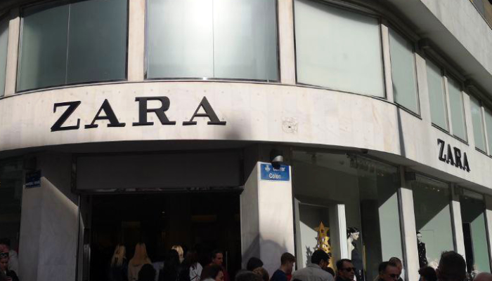 fachada ZARA en Valencia