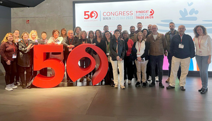 Delegación de Comisiones Obreras CCOO al Congreso