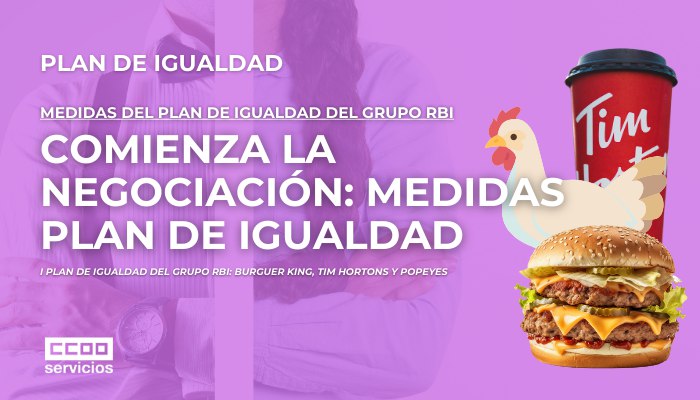 Infografía web sobre el Plan Igualdad del Grupo RBI