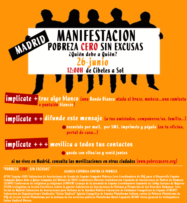 Manifestacion contra la pobreza