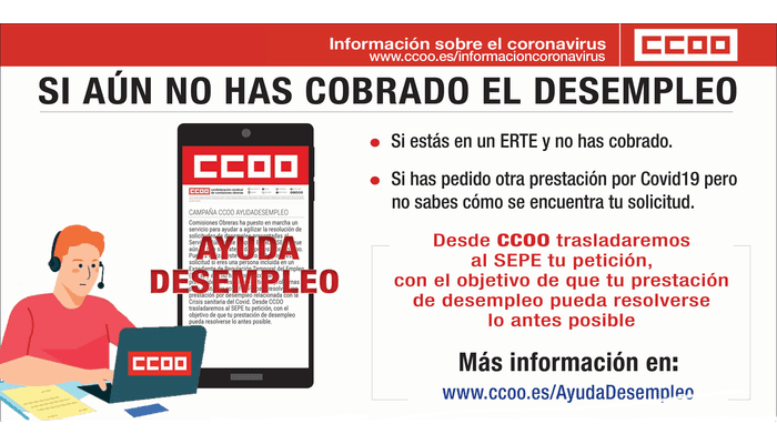 Ayuda desempleo CCOO