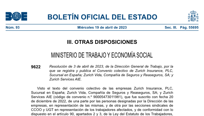 portada publicación BOE