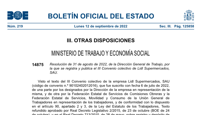 portada publicación BOE