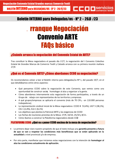 Comunicado2 Convenio ARTE