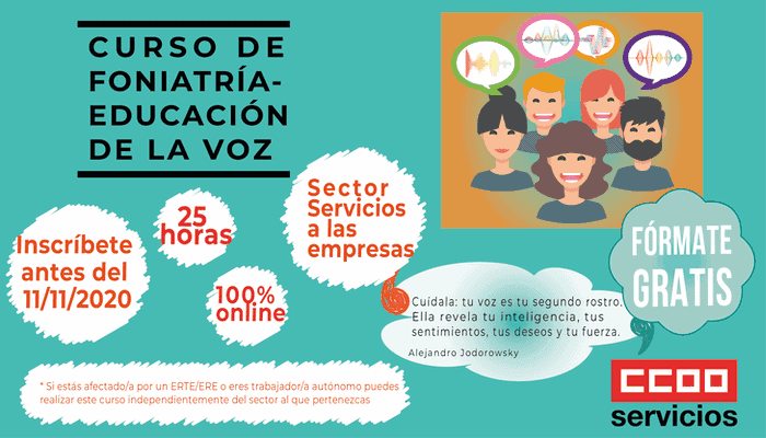 Curso foniatria, educación de la voz