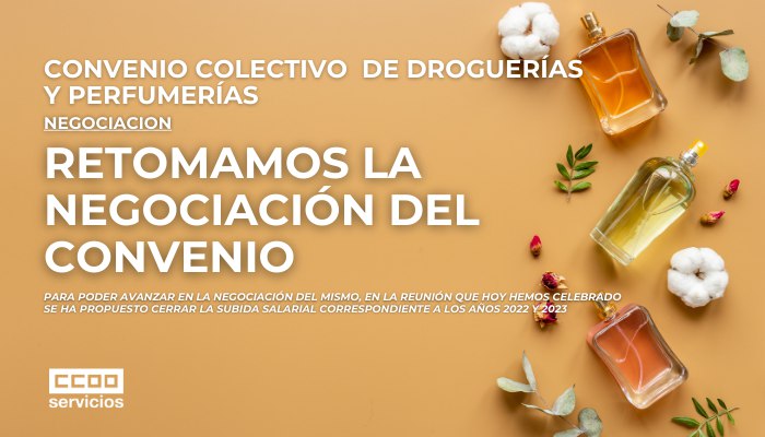 imagen para la web negociación del Convenio de Droguerías y Perfumerías