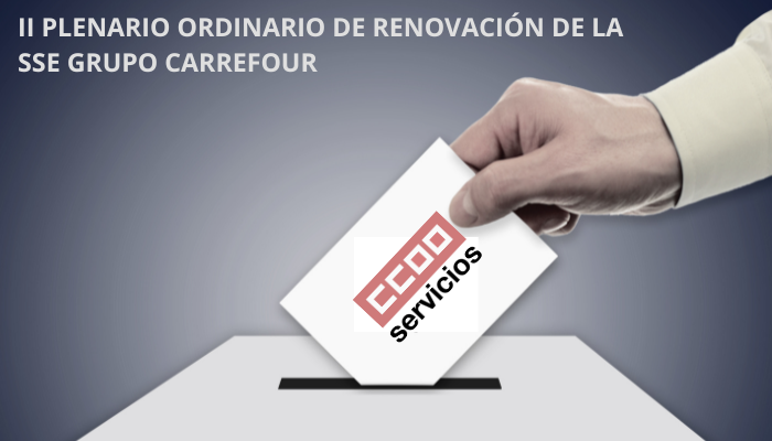 urna electoral plenario renovación 2023 CCOO Carrefour