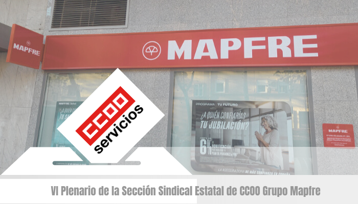 Portada convocatoria VI Plenario de la Sección Sindical de CCOO Grupo Mapfre