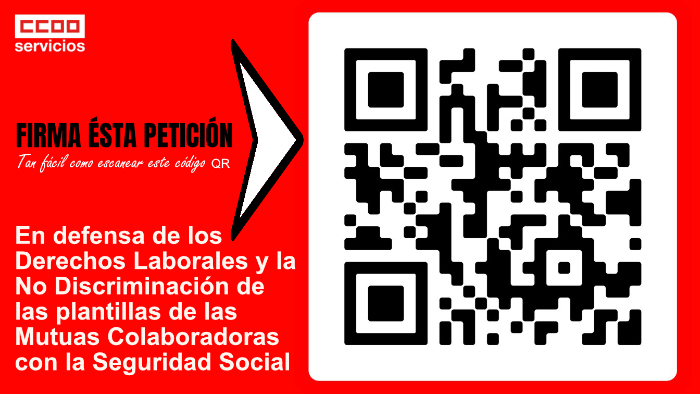 código QR firma manifiesto campaña mutuas