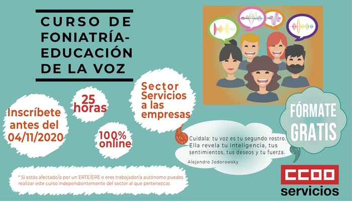 Curso foniatria, educación de la voz
