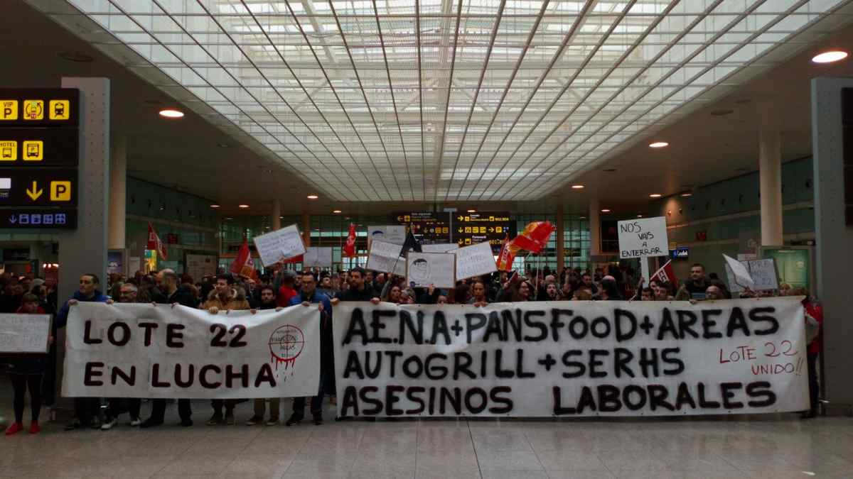 Huelga Aeropuerto Barcelona