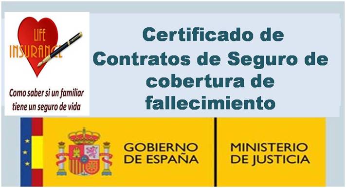 Certificado de Contratos de Seguro de cobertura de fallecimiento