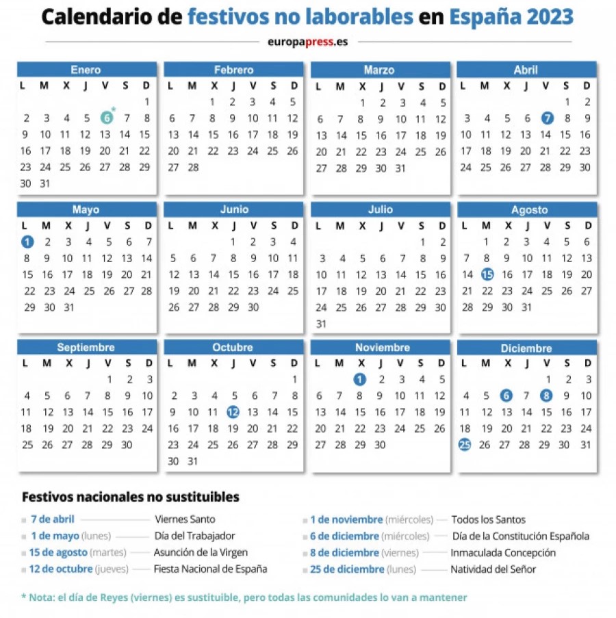 Festivos En Navarra 2023 Calendario Laboral 2023. Publicado en el BOE