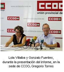 Rueda de prensa Gonzalo Fuentes Lola Villalba