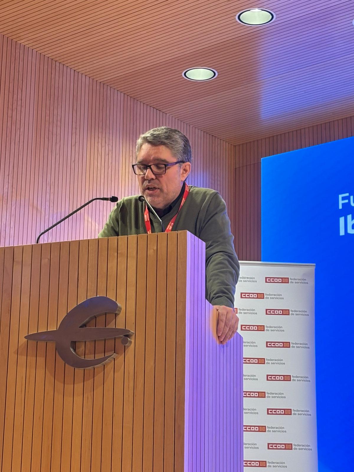 Gerardo Montori, secretario general de CCOO Servicios Aragón