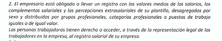 RDL 6-2019 Registro salarial