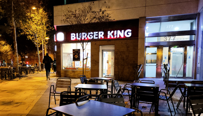 Burger King en Plaza de Castilla, Madridd, España