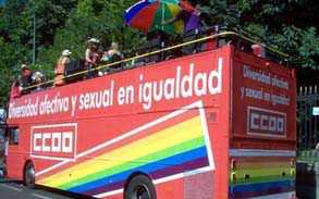 Autobus LGTBI de CCOO