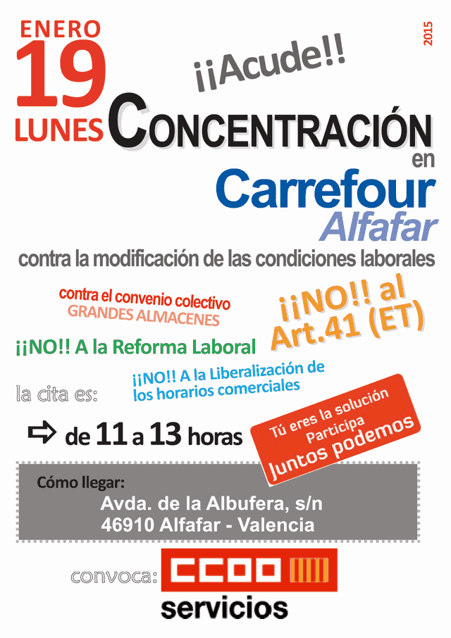 Concentracion Carrefour Alfafar