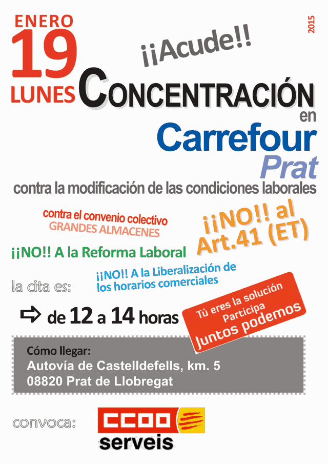Concentracion Carrefour Prat