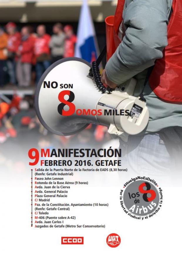 Huelga no es delito manifestacion Getafe