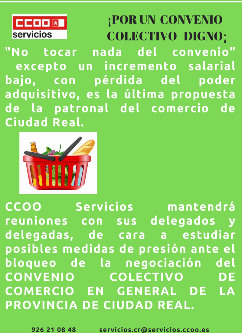 Campaña CCOO Comercio Ciudad Real