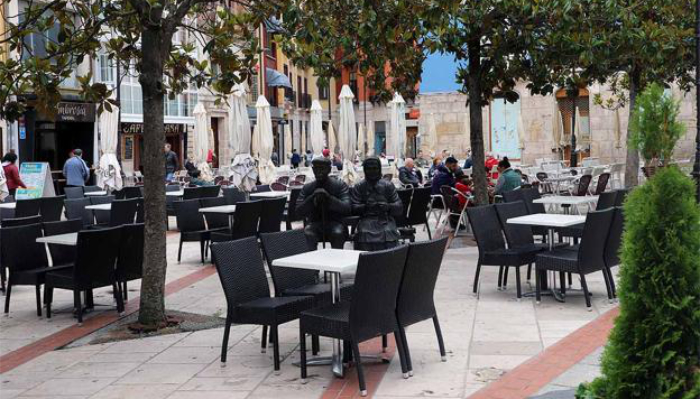 terraza de un bar en Burgos