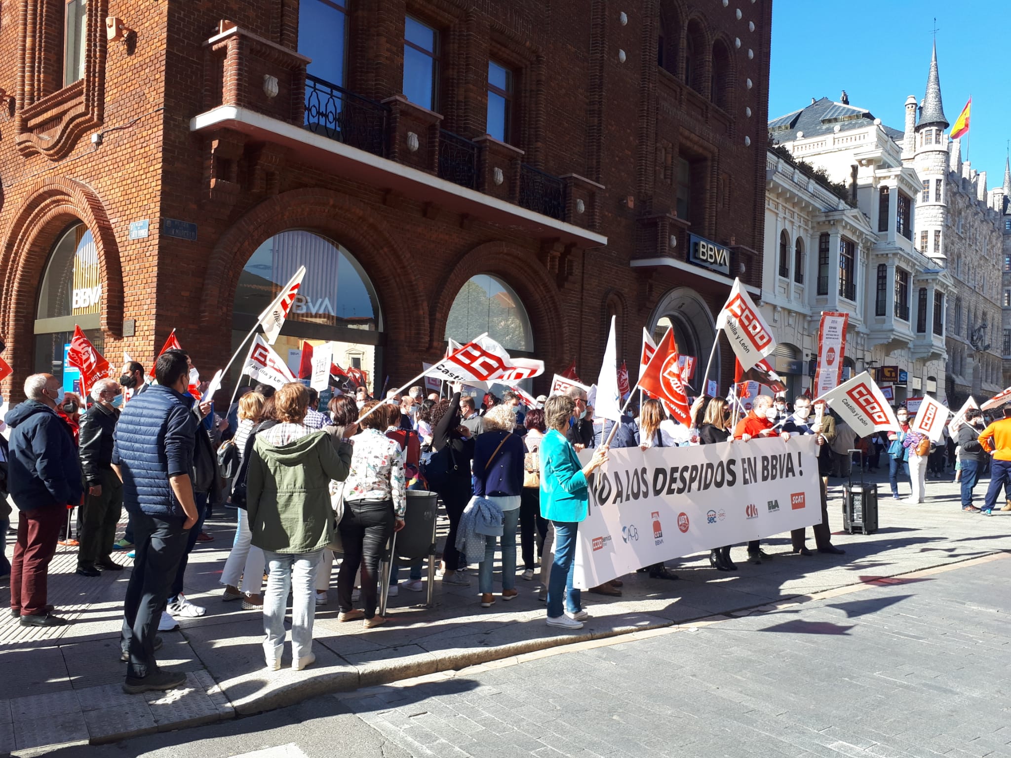 protestas en bbva