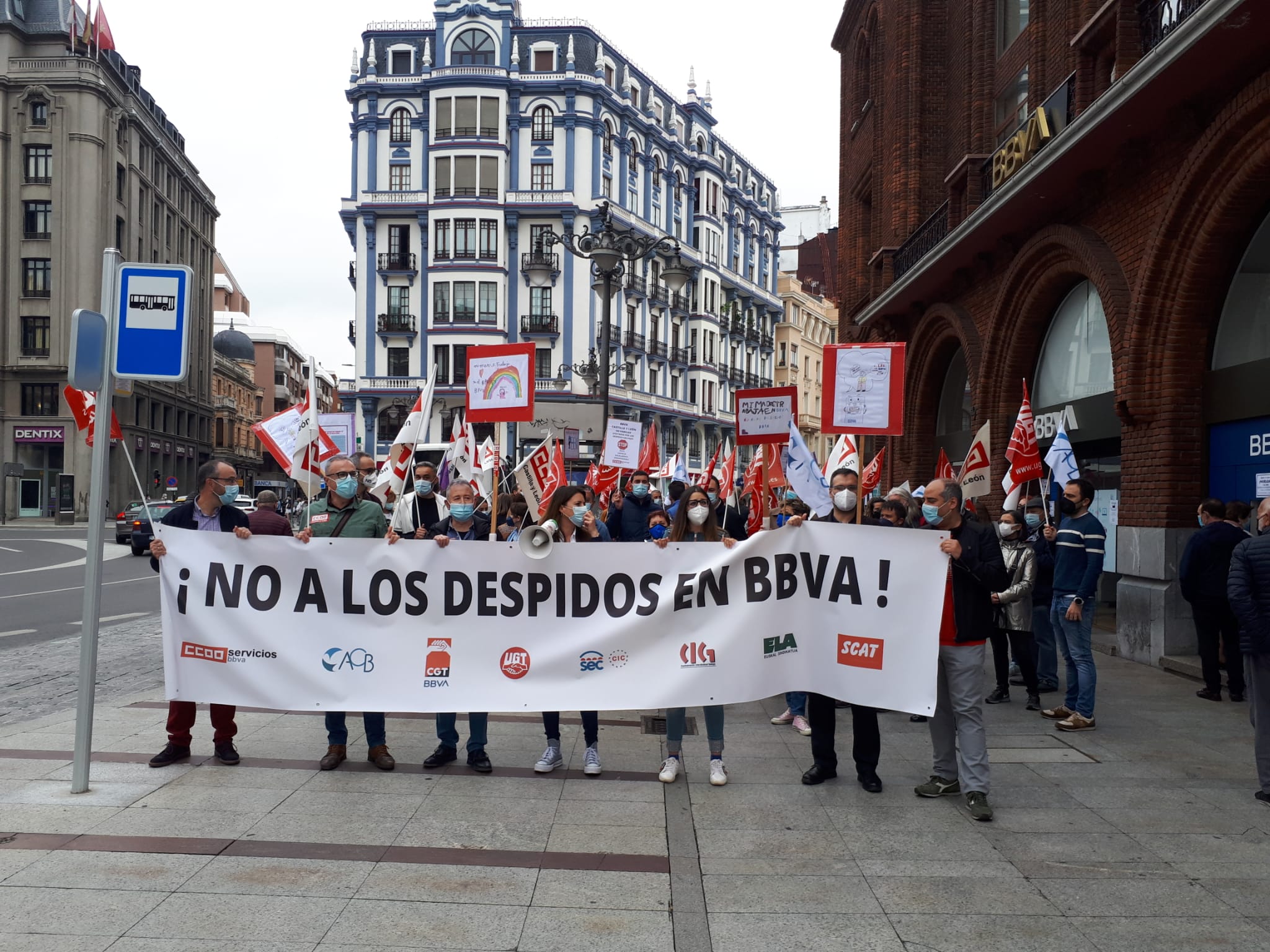 Contra el ERE BBVA en Castilla y León