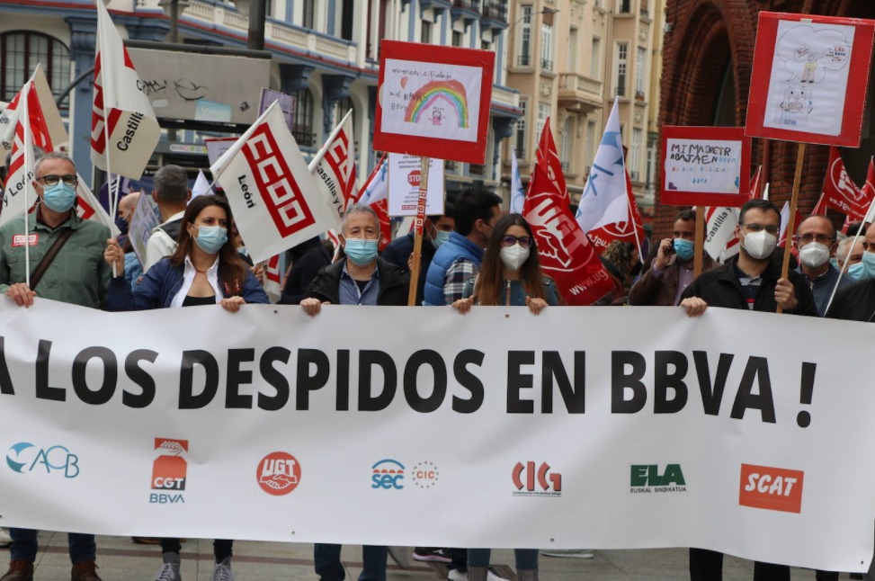 Contra el ERE BBVA en Castilla y León