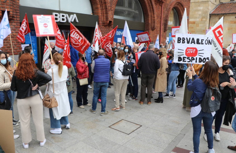 Contra el ERE BBVA en Castilla y León