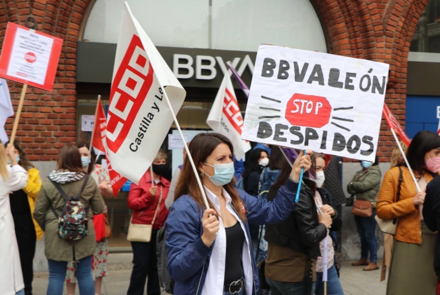 Contra el ERE BBVA en Castilla y León