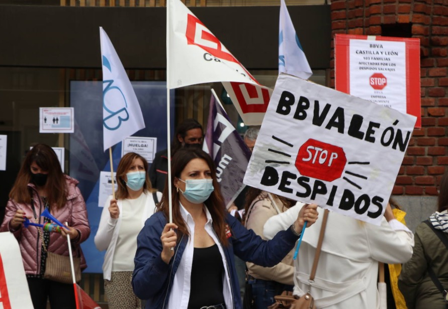 Contra el ERE BBVA en Castilla y León