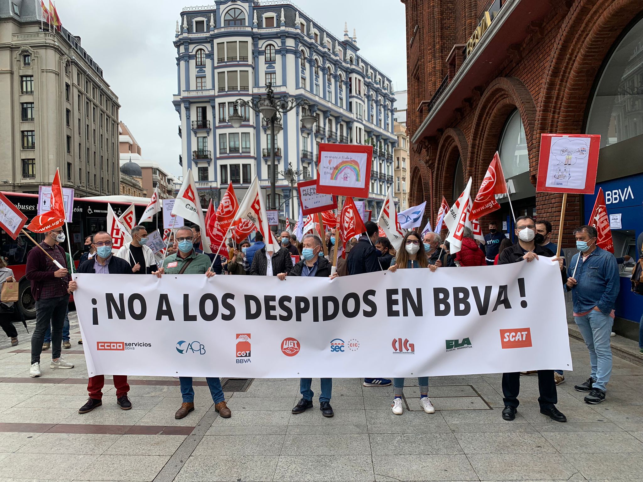 Contra el ERE BBVA en Castilla y León