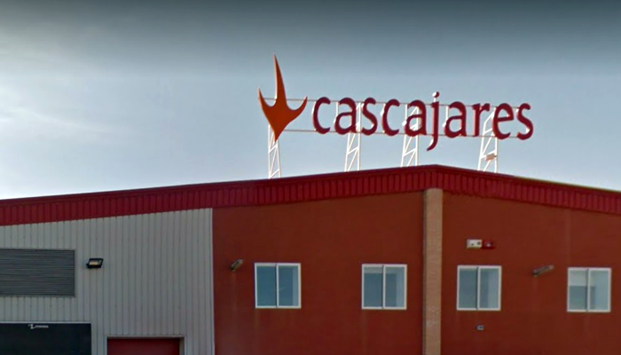exterior de la empresa Cascajares en Dueñas (Palencia)