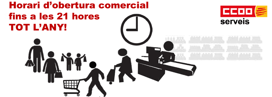 Cierre comercial a las 21 horas