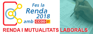 Fes la renda 2018 amb CCOO