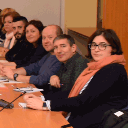 Membres de CCOO a la taula negociadora