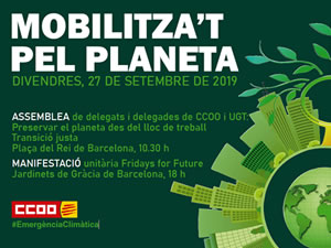 27 de setembre - Fridays for Future - Mobilitza´t pel planeta