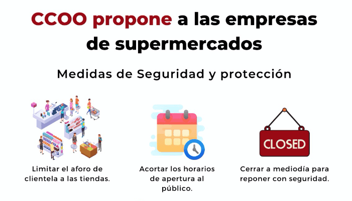 Propuestas ccoo coronavirus supermercados