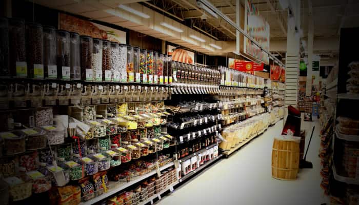 Interior de supermercado