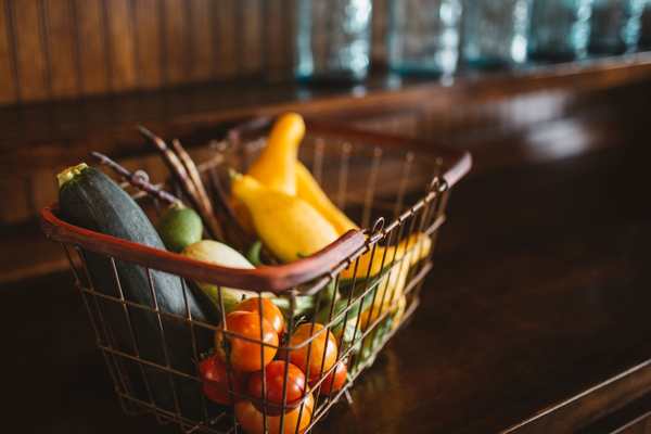 Cesta de la compra. Comercio alimentación