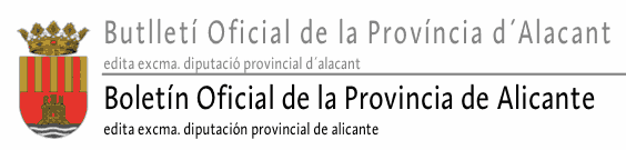 Boletin oficial provincia alicante