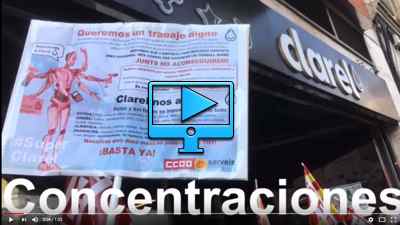 Video campaña CCOO en perfumerias Clarel