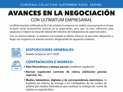 Comunciado Eroski Convenio