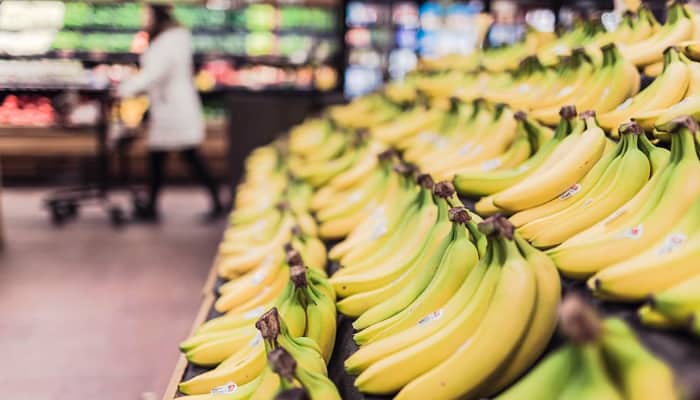 Supermercado. Platanos